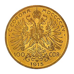 Austrian 100 Corona Back