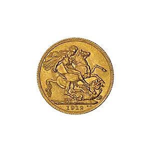 British Gold Sovereign Back