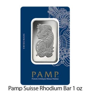 1 oz Pamp Rhodium Bullion