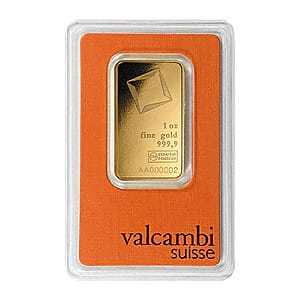 Valcambi Suisse Gold Bar 1 oz