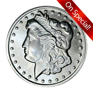 1 oz Silver Round Morgan