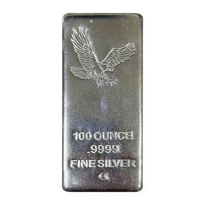 Eagle 100 oz Silver Bar